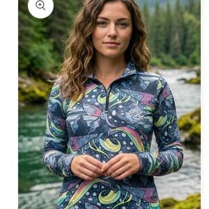 Fishe Haliborealis Thermal 1/4 Zip Top.